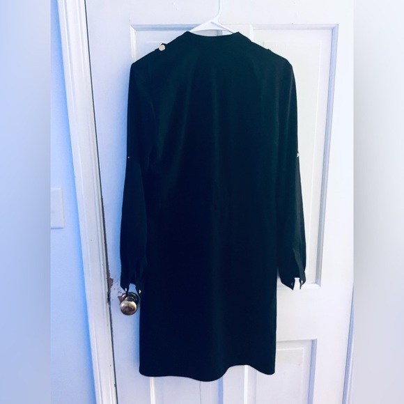 CK Calvin Klein Black Button Down Dress - Picture 6 of 11
